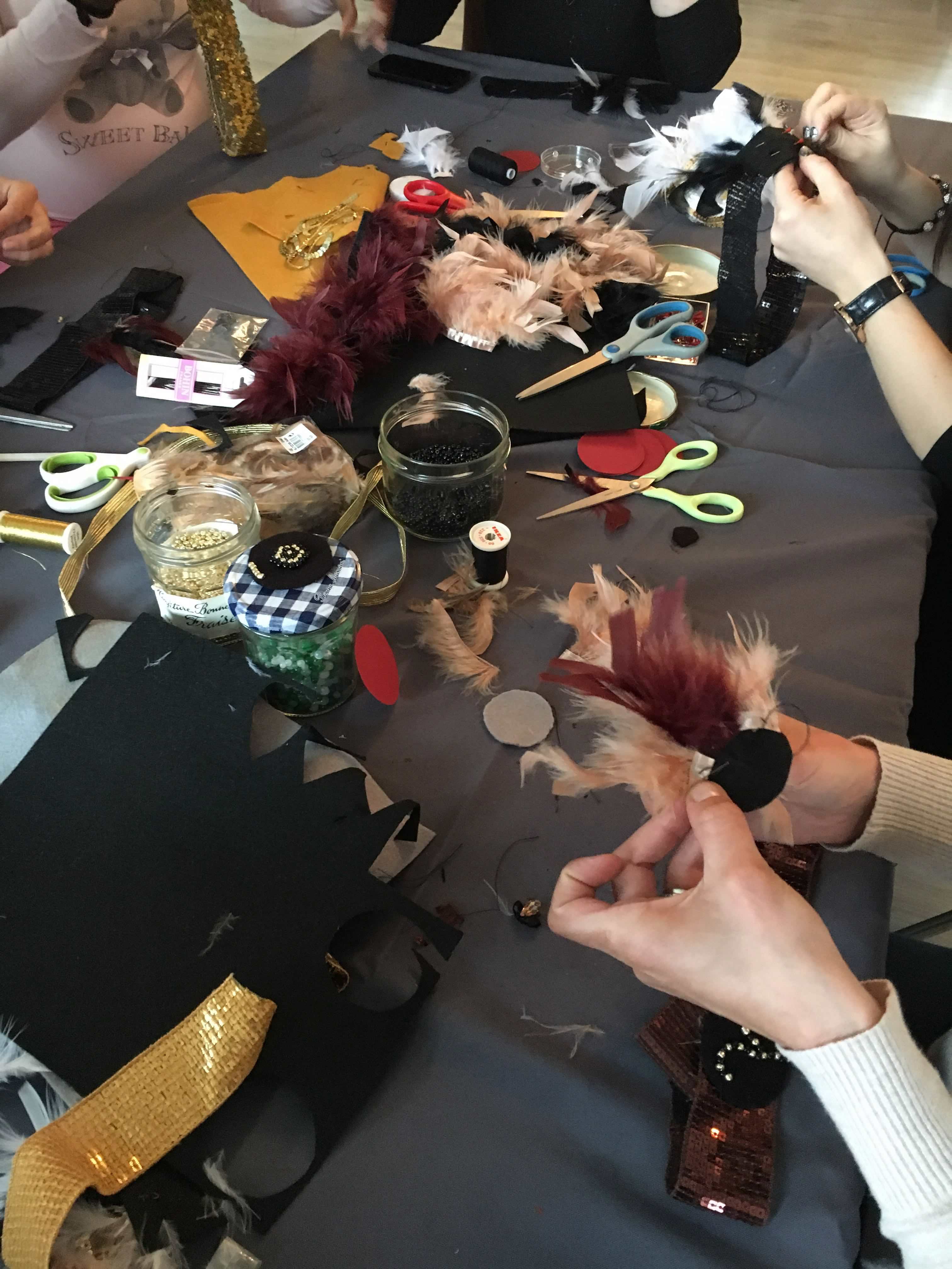 atelier DIY Headband annees folles gatsby