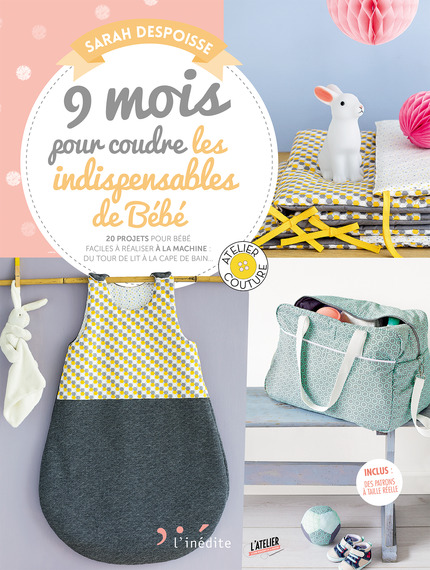 9 mois pour coudre c1 large | Livre 9 mois pour coudre les indispensables de bébé