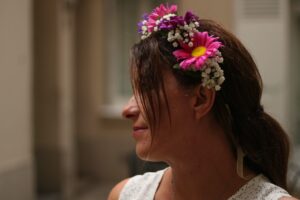Couronnes de fleurs fraiches atelier DIY EVJF