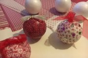 atelier DIY boules de noel arbre de noel ville