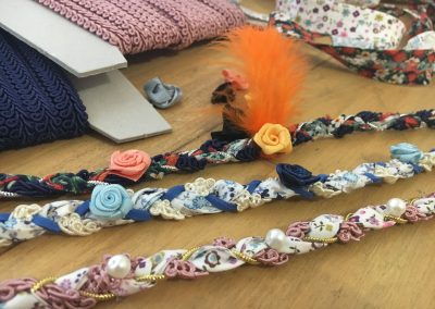 atelier creatif DIY head band tissus