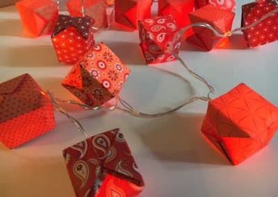 atelier guirlande lumineuse origami noel DIY