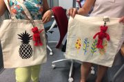 atelier customisation tote bag tropical