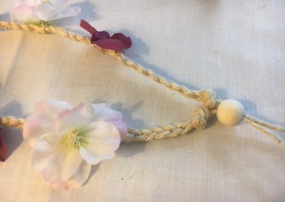 tutoriel headband floral hippie boho placement perle