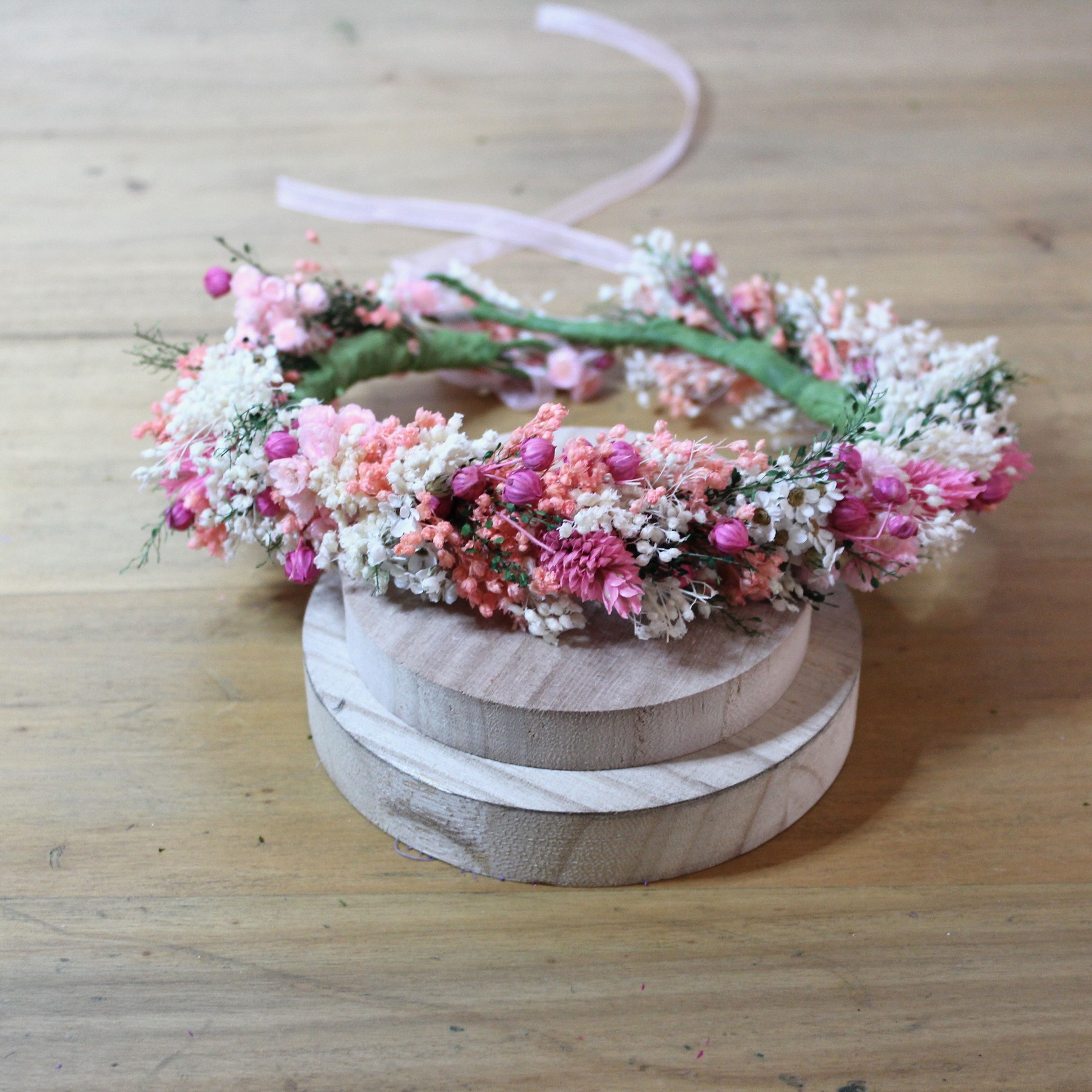 Tutoriel DIY Couronne de fleurs sechees 