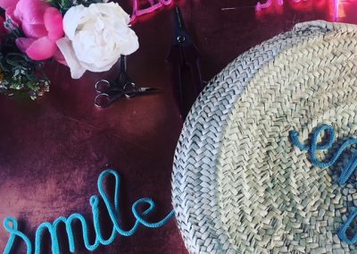 mismotpanierrond | Tutoriel DIY Personnalisation Customisation de Chapeau Panier