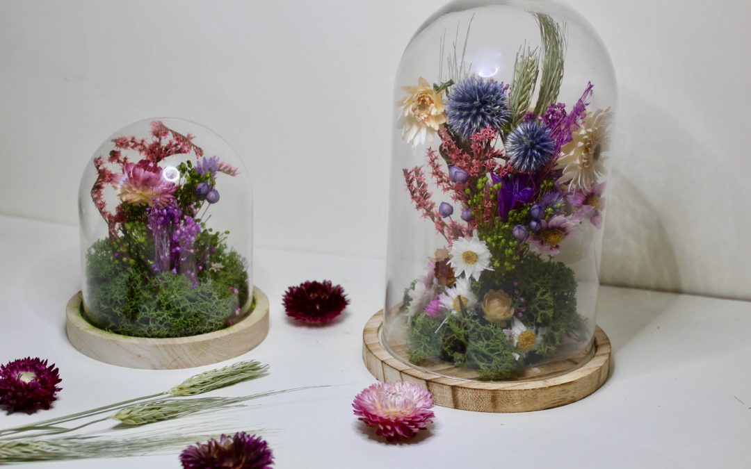 Atelier DIY Cloche de fleurs séchées