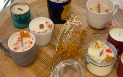 Atelier DIY Bougie fleurie et parfumée