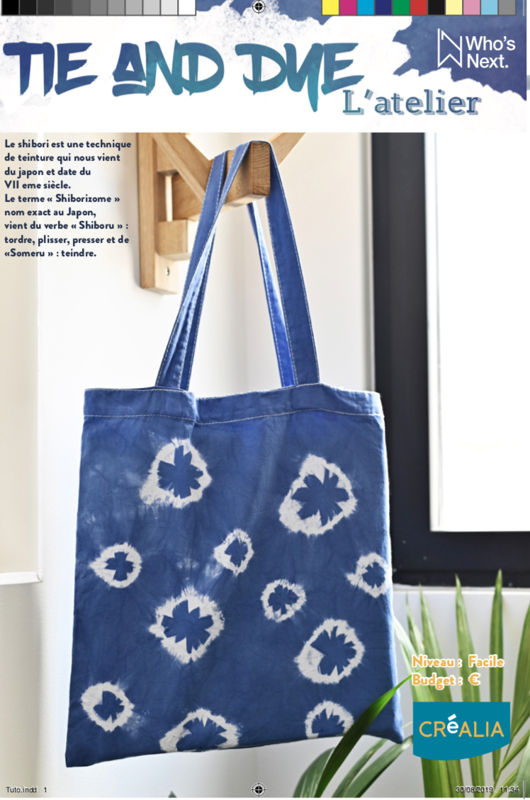 tutoriel tie and dye tote bag 