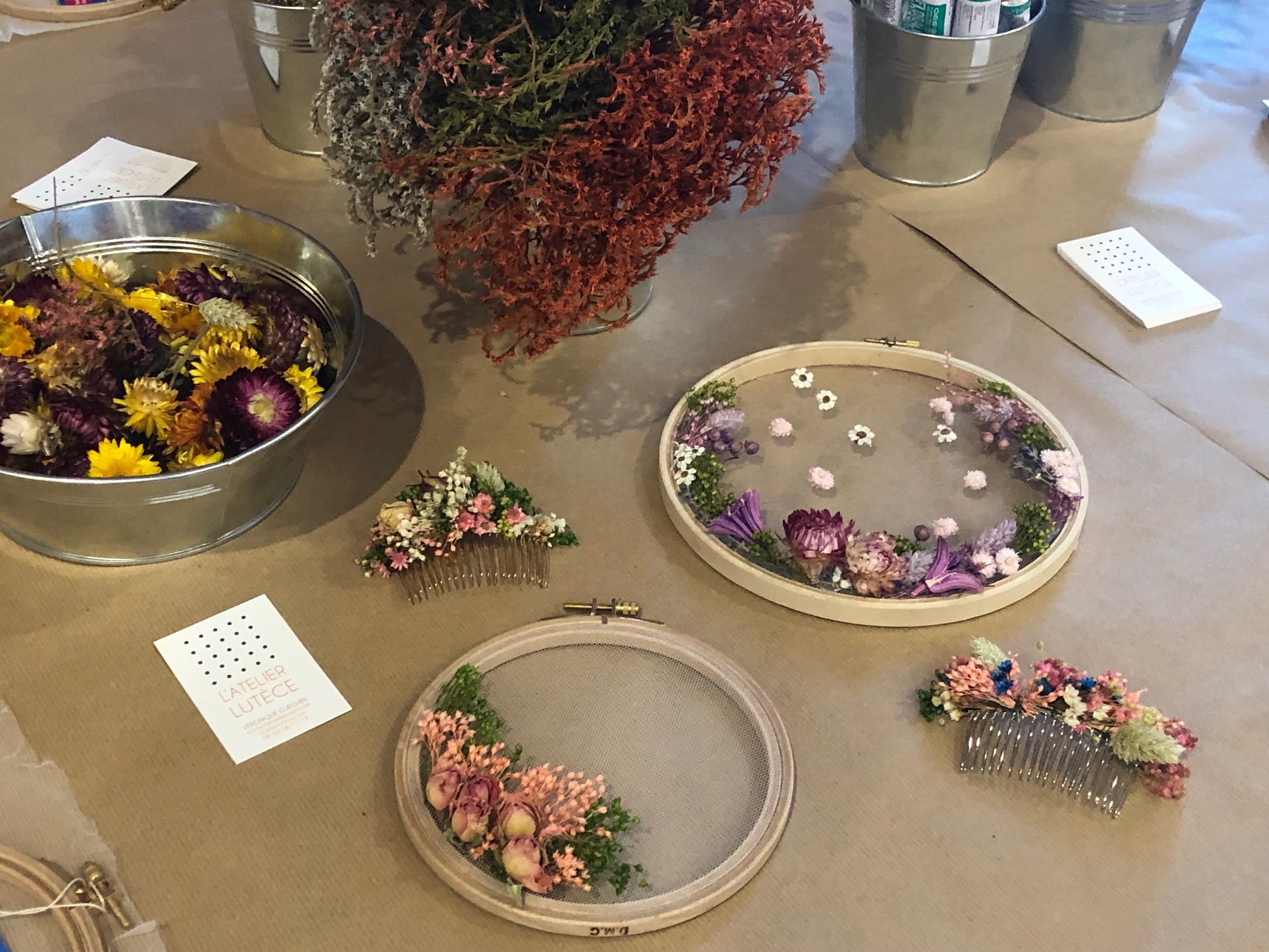 atelier fleurs séchées salon créations et savoir faire 