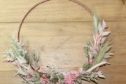 KIT DIY Tutoriel couronne murale de fleurs séchées