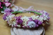 tutoriel couronne de fleurs sechees DIY