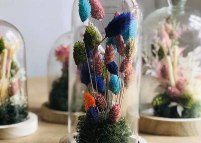 atelier diy cloche de fleurs séchées