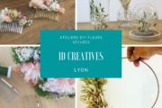 Ateliers DIY ID Créatives Lyon - fleurs séchées - peigne - cloche cercle