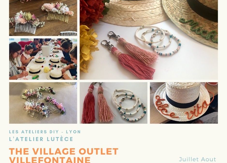 Ateliers DIY Summer Dream au Village Outlet Villefontaine – Lyon