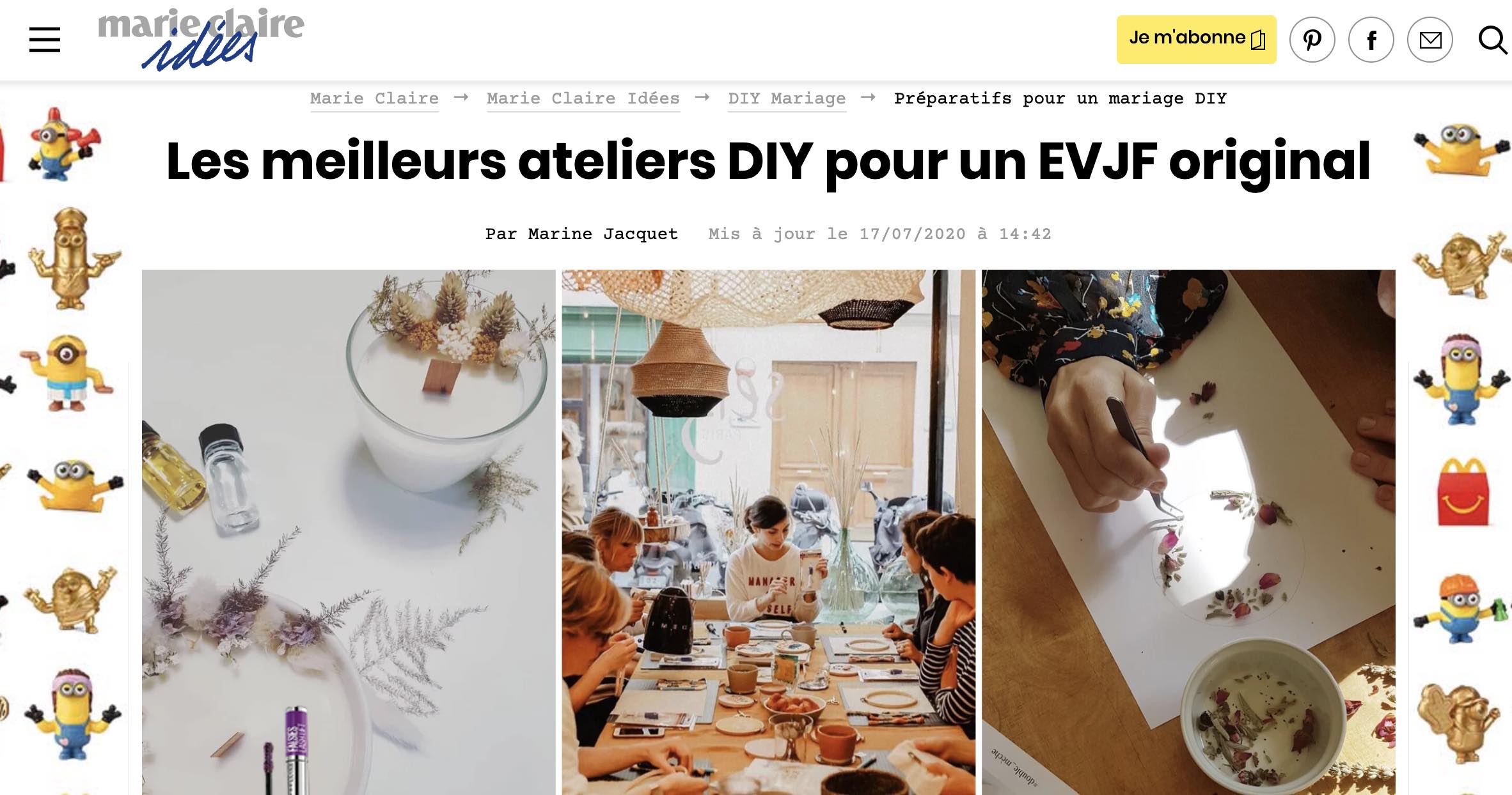 LeilleursateliersDIYpourEVJFMarieClaireIdées | Presse