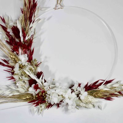 Kit couronne de noel fleurs séchées