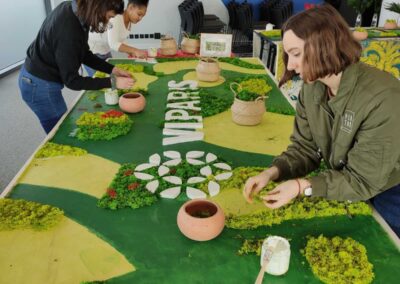 Atelier fresque géante végétale