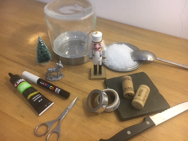 fournitures pour l'Atelier DIY Jarre de Noël