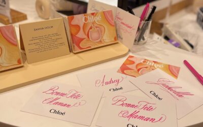 Calligraphie en animation retail