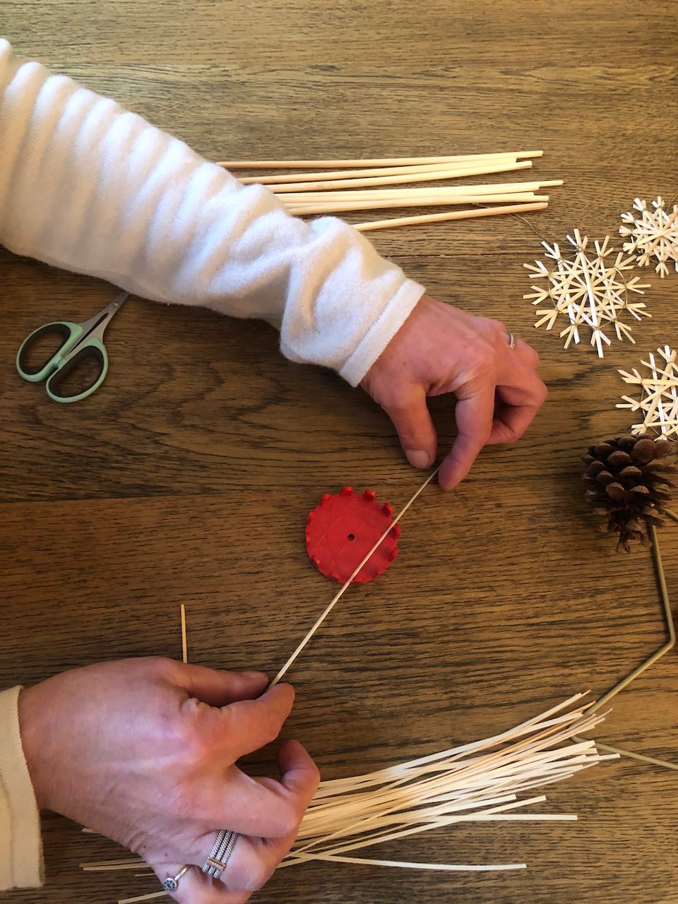 Etoile de noël en paille (straw star)