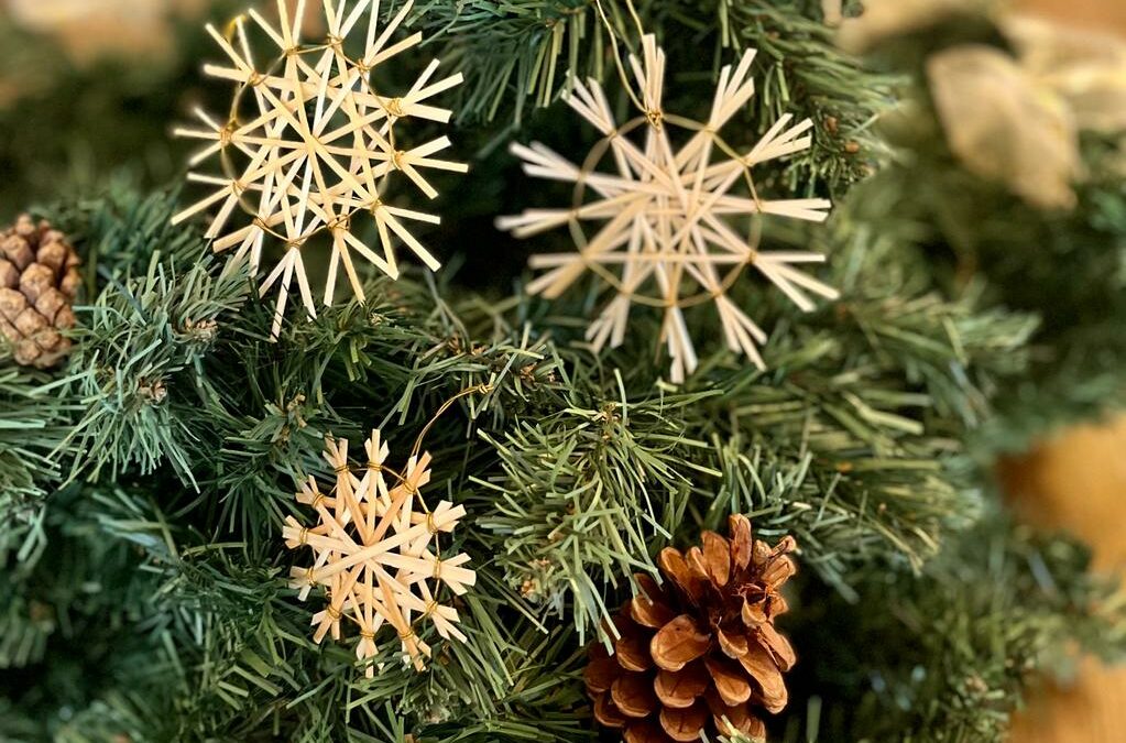 Atelier DIY étoile de noël en paille